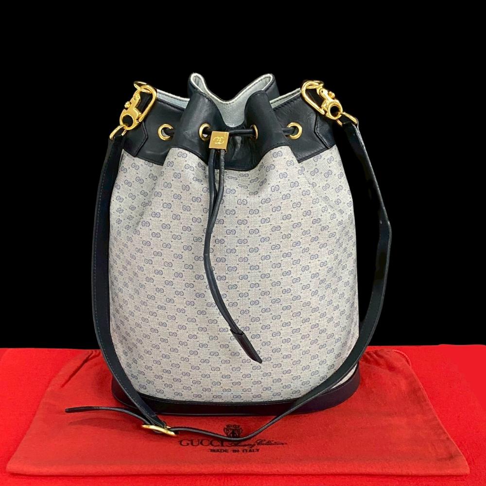 Blue Leather Gucci Tote