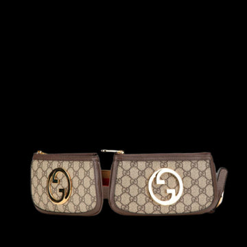 Brown Canvas Gucci Belt Bag