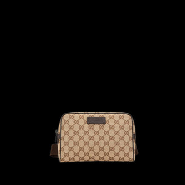Brown Canvas Gucci Belt Bag