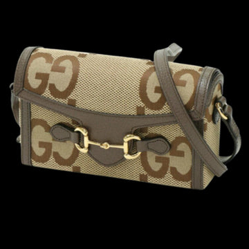Brown Canvas Gucci Crossbody Bag