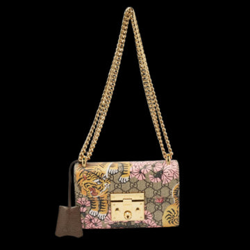 Brown Canvas Gucci Shoulder Bag