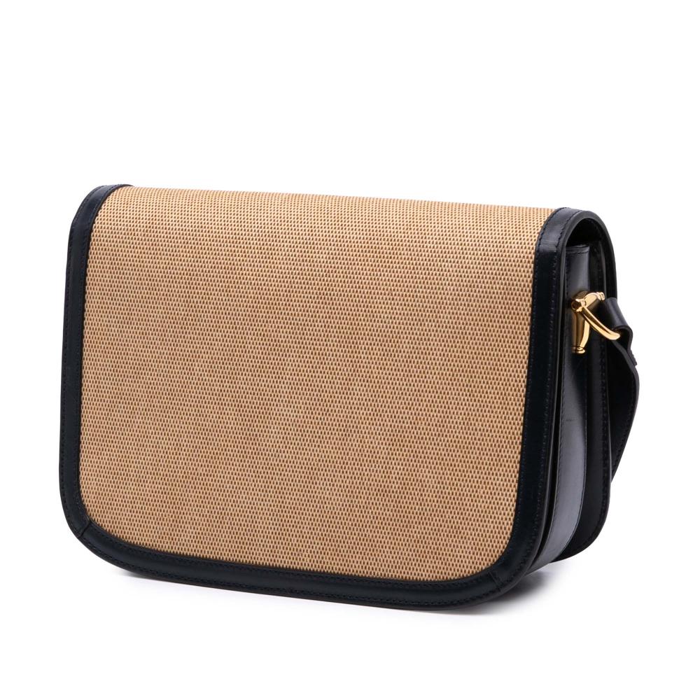 Brown Canvas Gucci Shoulder Bag