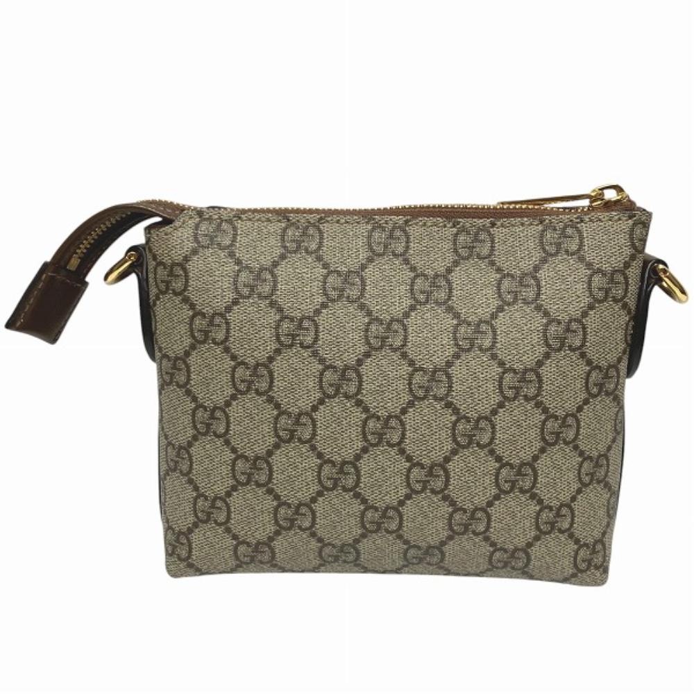 Brown Canvas Gucci Shoulder Bag