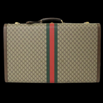 Brown Canvas Gucci Travel Bag