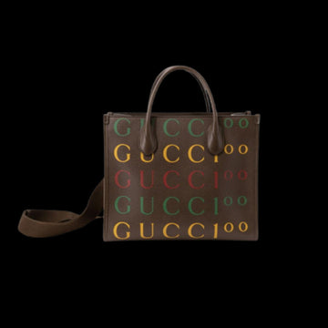 Brown Leather Gucci Tote
