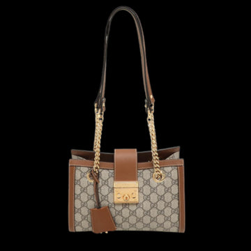 Brown Leather Gucci Shoulder Bag
