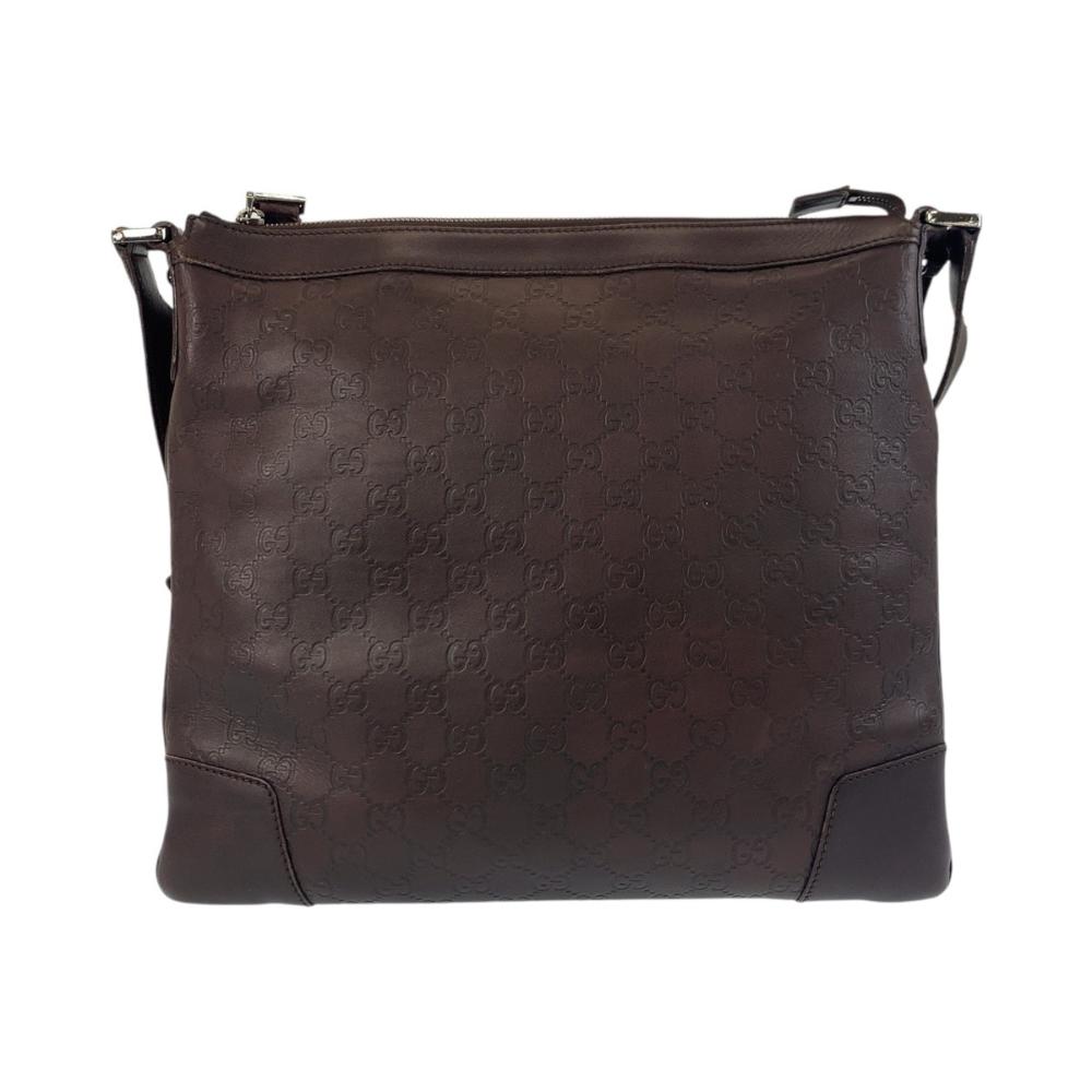 Brown Leather Gucci Shoulder Bag
