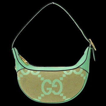 Green Canvas Gucci Handbag