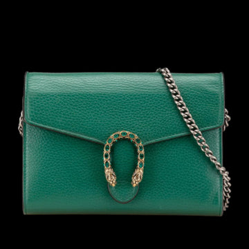 Green Leather Gucci Dionysus