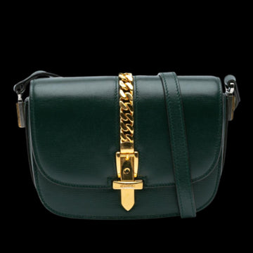 Green Leather Gucci Sylvie