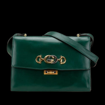 Green Leather Gucci Zumi