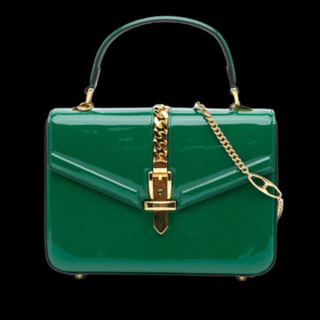 Green Leather Gucci Sylvie