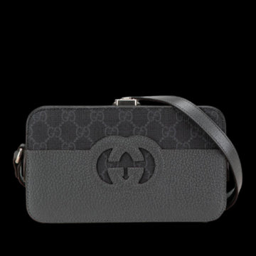 Grey Fabric Gucci Crossbody Bag