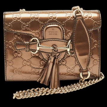 Metallic Fabric Gucci Shoulder Bag