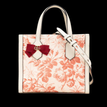 Pink Canvas Gucci Tote