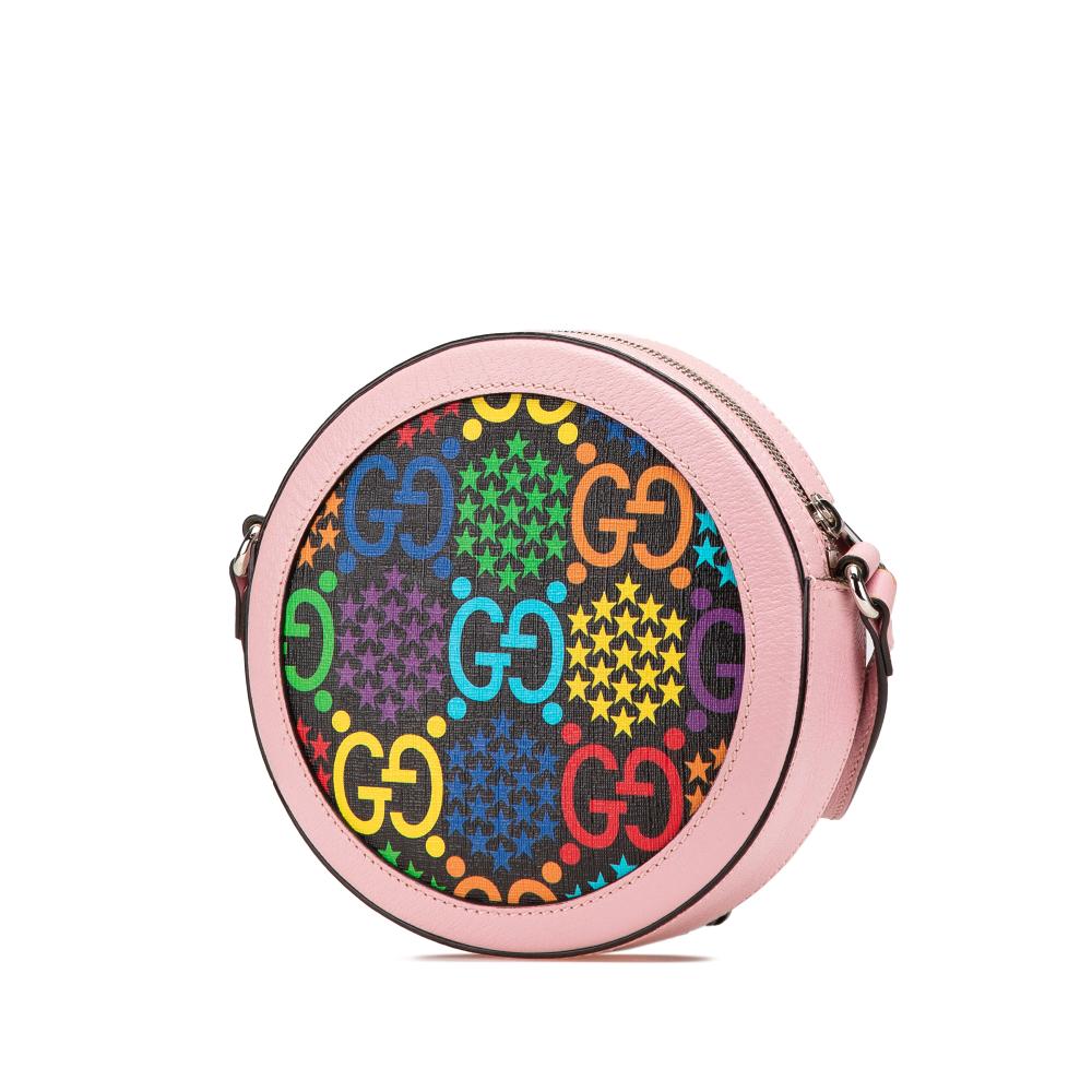Pink Fabric Gucci Crossbody Bag