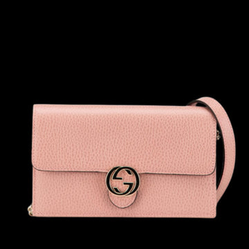Pink Leather Gucci Crossbody Bag