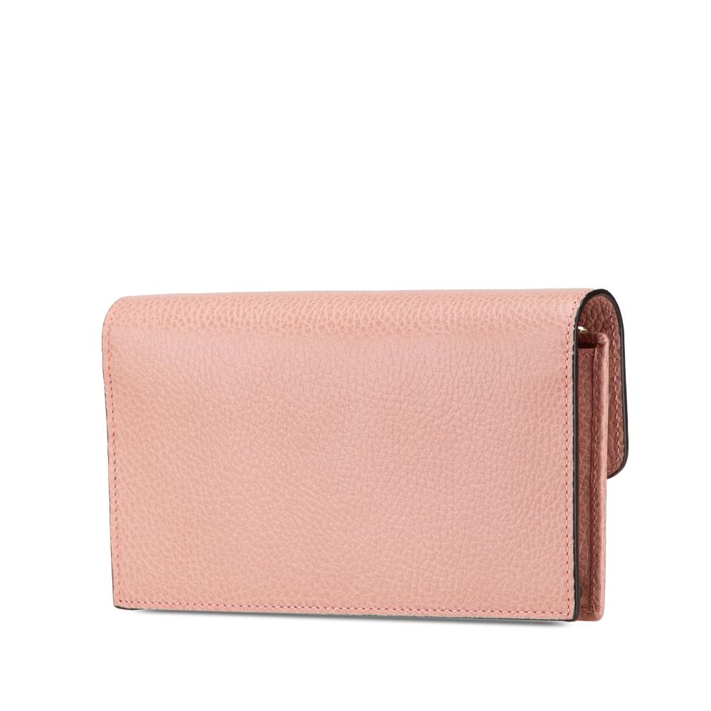 Pink Leather Gucci Crossbody Bag