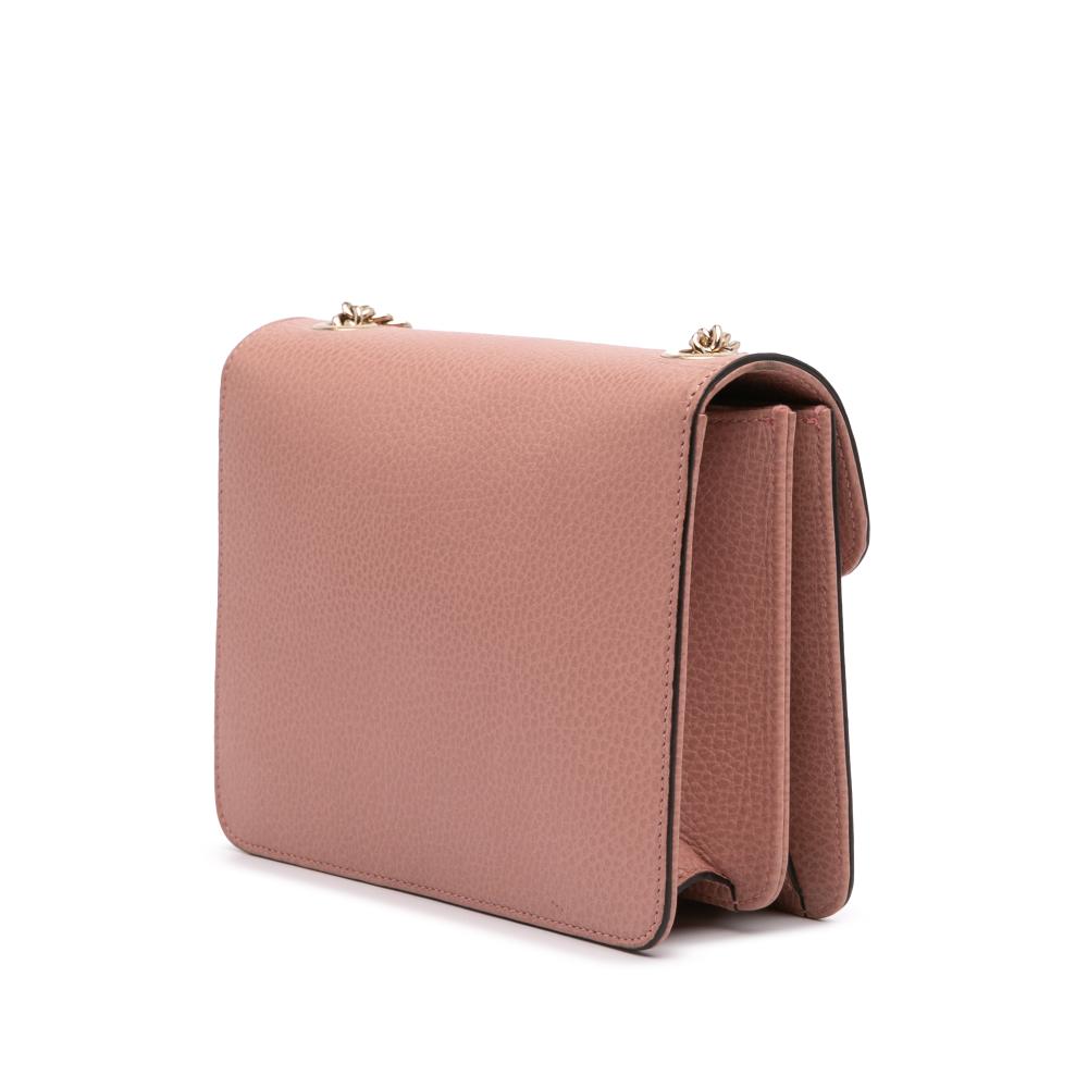 Pink Leather Gucci Crossbody Bag