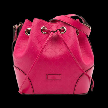 Pink Leather Gucci Shoulder Bag