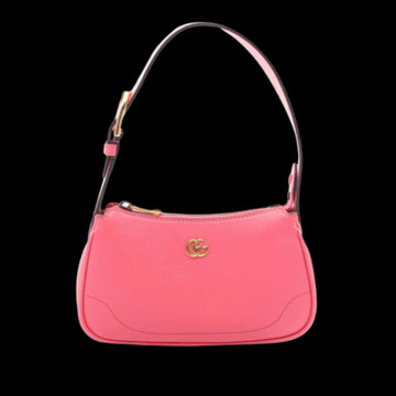 Pink Leather Gucci Shoulder Bag