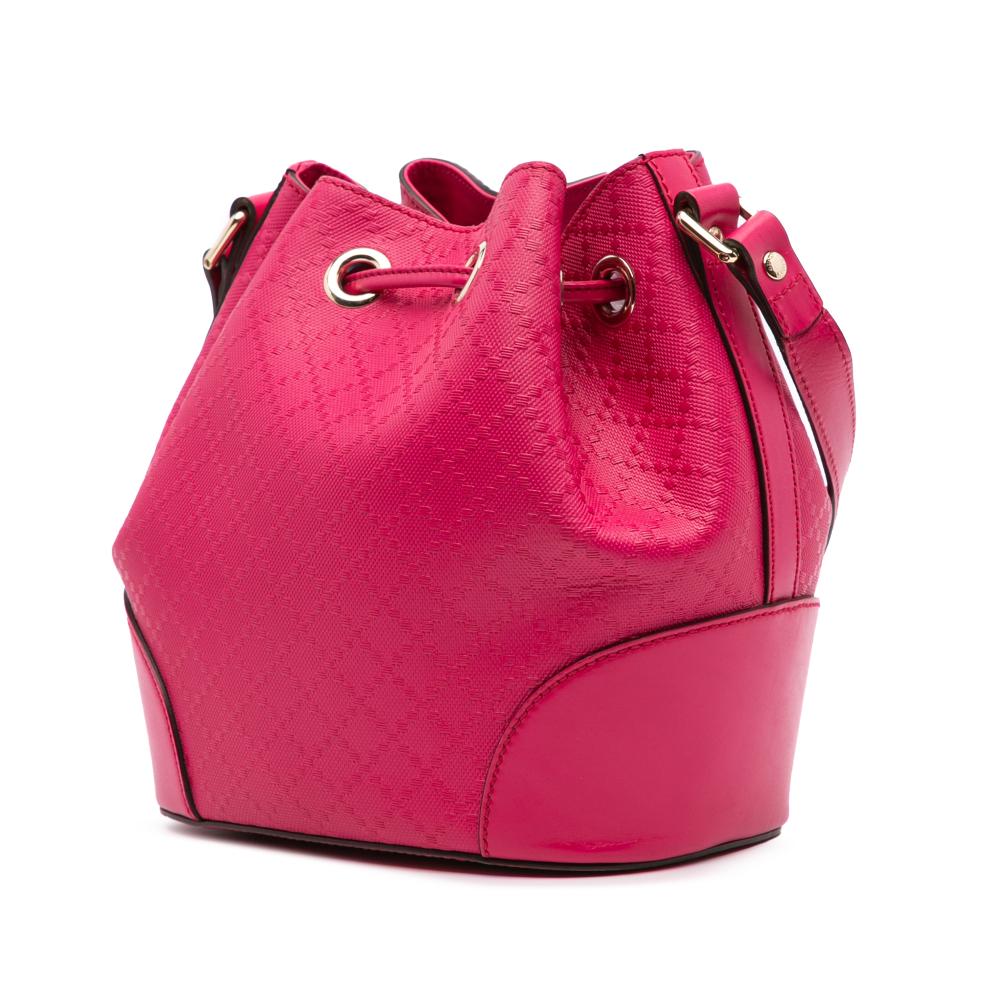 Pink Leather Gucci Shoulder Bag