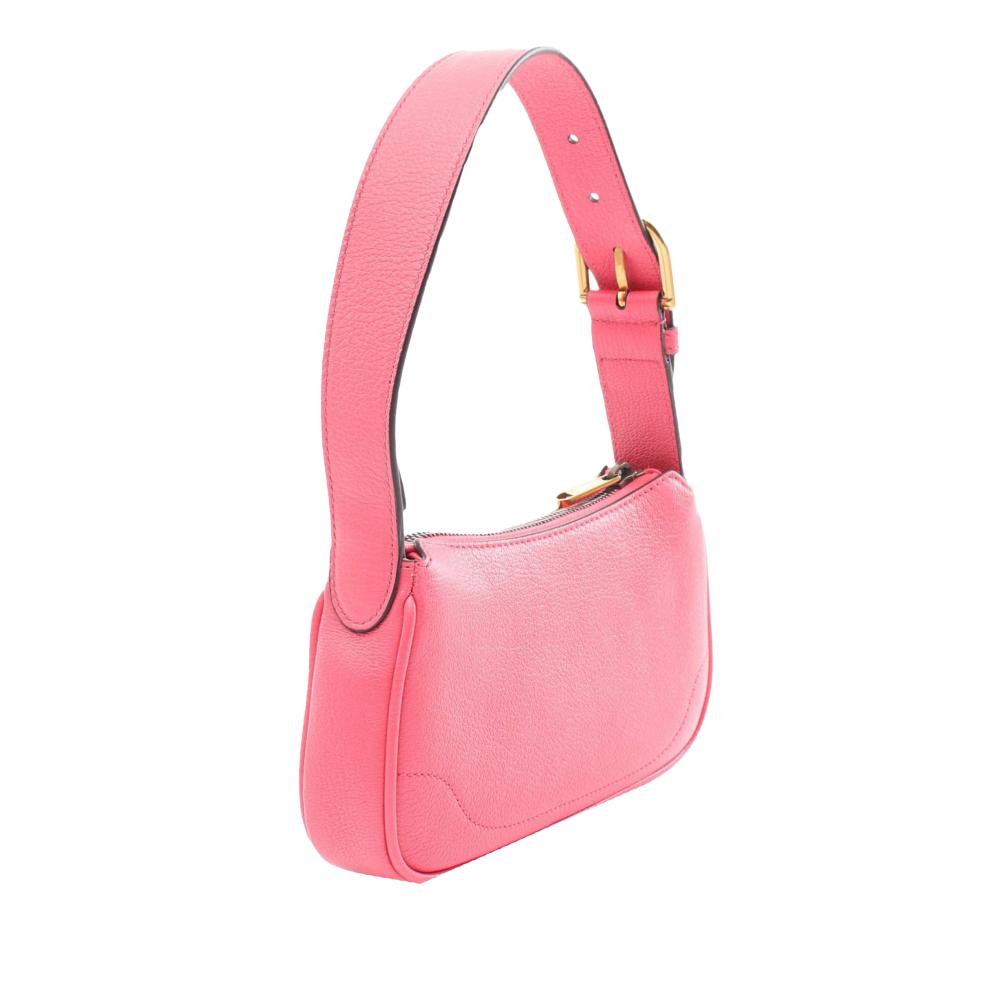 Pink Leather Gucci Shoulder Bag