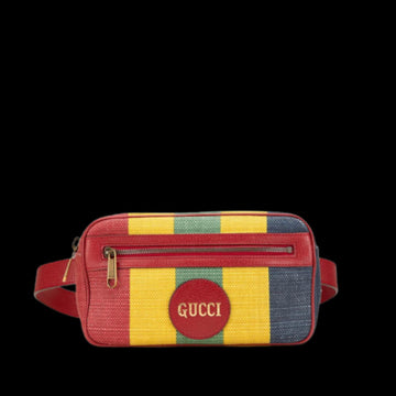 Red Canvas Gucci Belt Bag