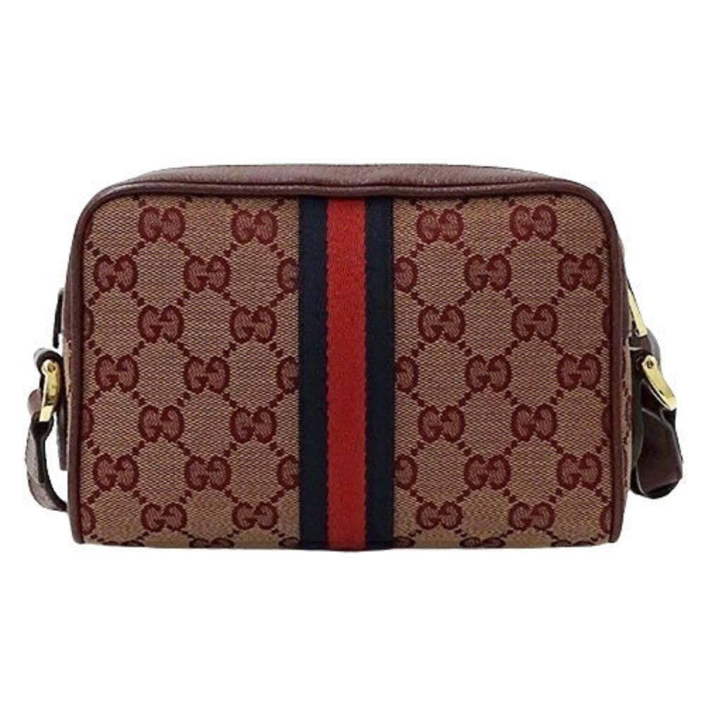 Red Canvas Gucci Crossbody Bag