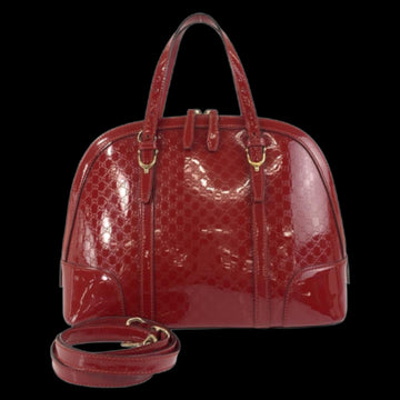 Red Fabric Gucci Handbag