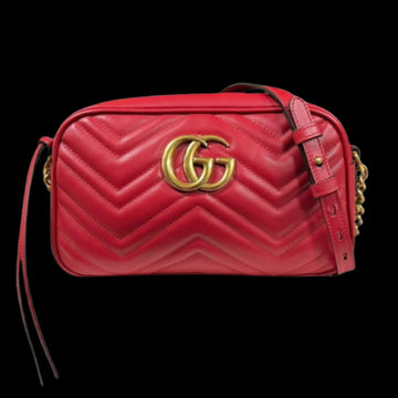Red Fabric Gucci Marmont