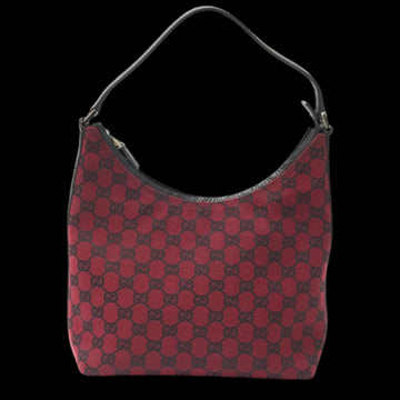 Red Fabric Gucci Shoulder Bag