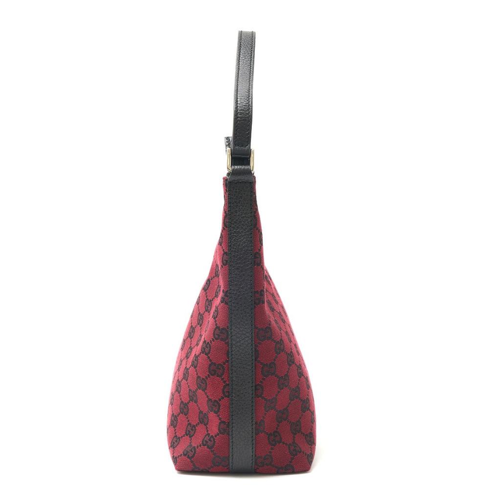 Red Fabric Gucci Shoulder Bag