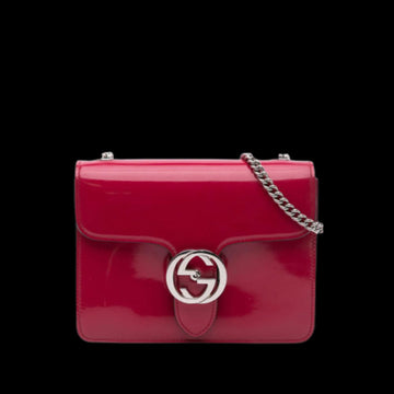 Red Leather Gucci Crossbody Bag