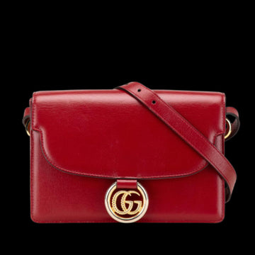 Red Leather Gucci Crossbody Bag
