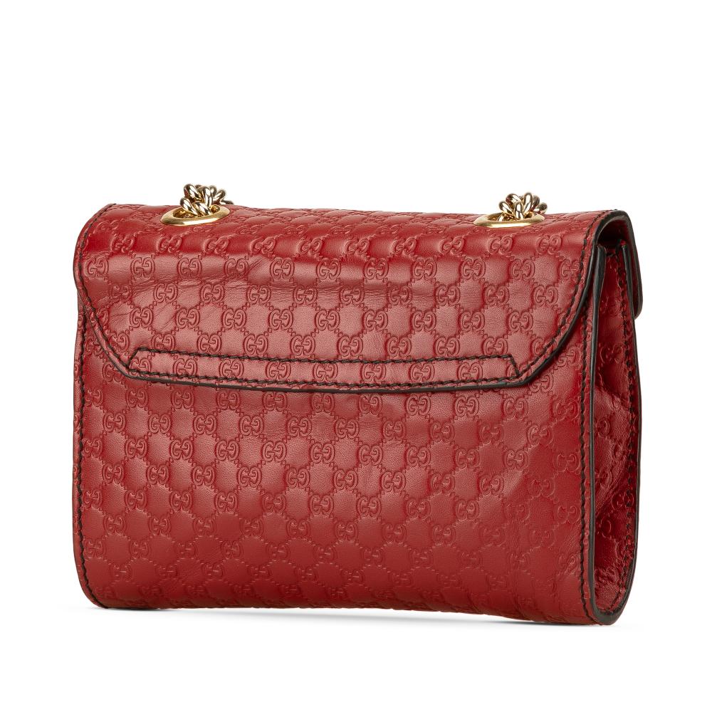 Red Leather Gucci Crossbody Bag
