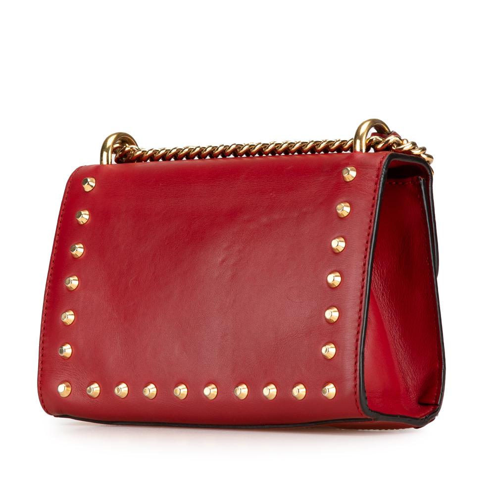 Red Leather Gucci Crossbody Bag