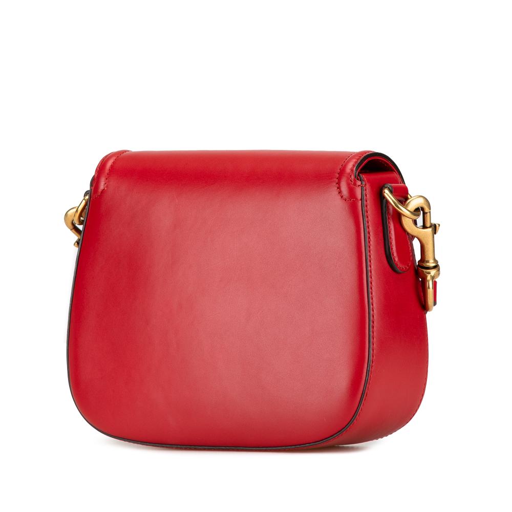 Red Leather Gucci Crossbody Bag