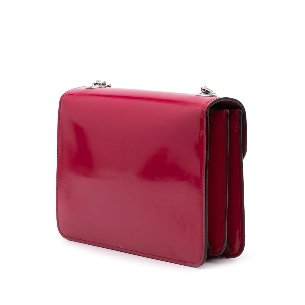 Red Leather Gucci Crossbody Bag