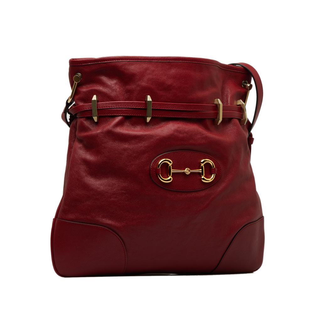 Red Leather Gucci Crossbody Bag