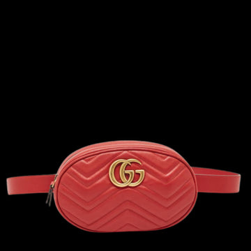 Red Leather Gucci Marmont