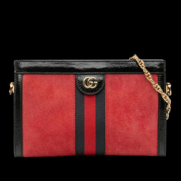 Red Suede Gucci Ophidia