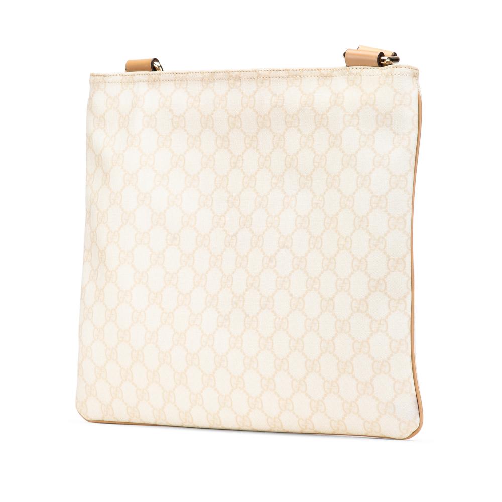 White Fabric Gucci Crossbody Bag