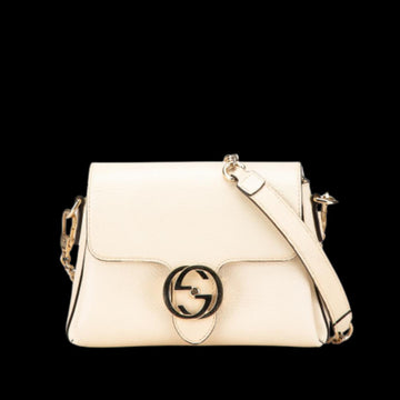 White Leather Gucci Crossbody Bag