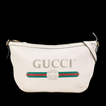 White Leather Gucci Crossbody Bag