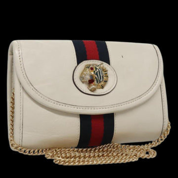 White Leather Gucci Shoulder Bag