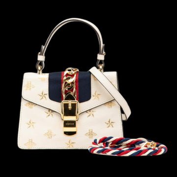 White Leather Gucci Sylvie
