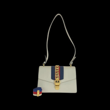 White Leather Gucci Sylvie