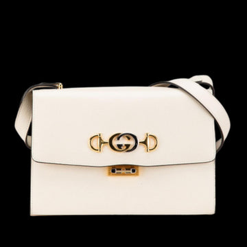 White Leather Gucci Zumi