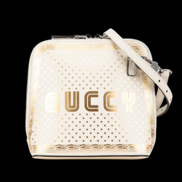 White Leather Gucci Crossbody Bag